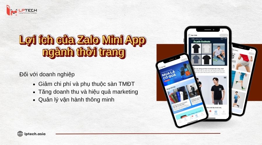 Lợi ích của Zalo mini app ngành thời trang