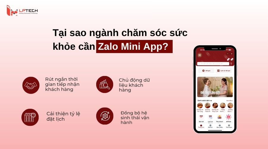 Tại sao ngành chăm sóc sức khỏe cần Zalo Mini App?