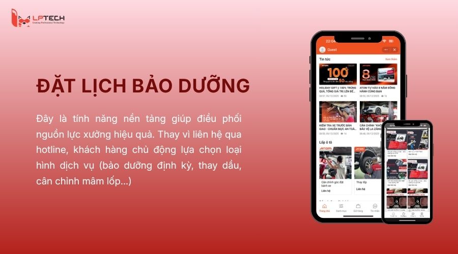 Đặt lịch bảo dưỡng