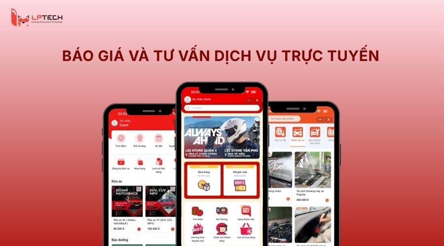 Báo giá và tư vấn dịch vụ trực tuyến