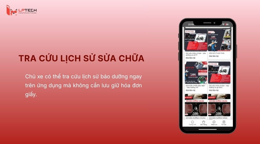 Tra cứu lịch sử sửa chữa