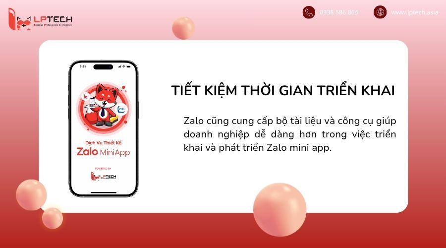 Tiết kiệm thời gian triển khai